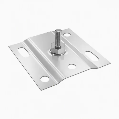 Csőbilincs rögzítő szendvicspanelhez/trapézlemezhez - 33-as rendszer RAL 9006 fényes (ezüstmetál)