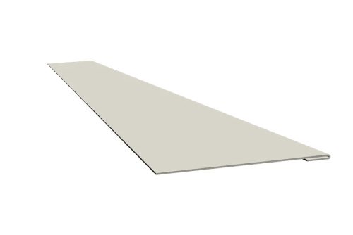 Toldó elem Lambda lemezhez RAL 9002 fényes (tört fehér), Hossz: 500 mm