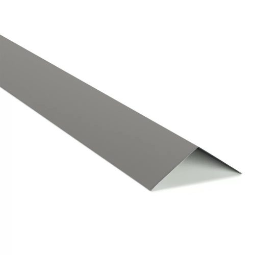 Gerincelem trapézlemezhez 20 cm x 20 cm RAL 9007 fényes (grafitmetál), Hossz: 2000 mm