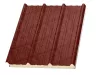 15 cm Tető szendvicspanel, kőzetgyapot töltéssel, RAL 3009 (bordó)