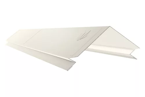Kiszellőztetett gerincelem Lambda lemezhez RAL 9010 fényes (hófehér), Hossz: 1.000 mm