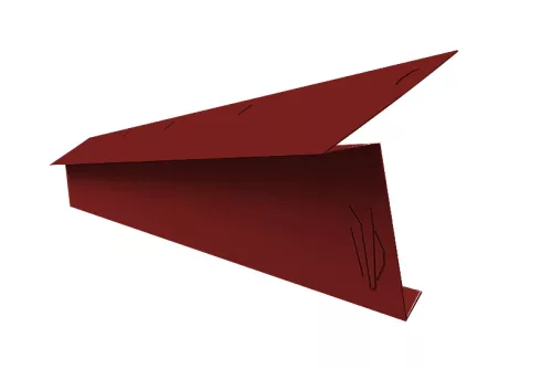 Indító ereszszegély RAL 3011 fényes (meggypiros), Hossz: 2000 mm