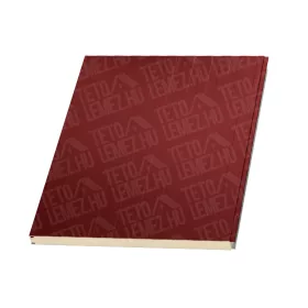   10 cm Fal szendvicspanel, látszó rögzítéssel, RAL 3011 (meggypiros)
