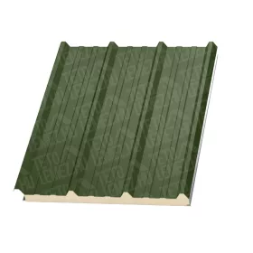 8 cm Tető szendvicspanel,  RAL 6011 (világos zöld)