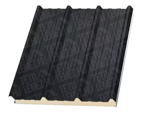 12 cm Tető szendvicspanel, kőzetgyapot töltéssel, RAL 7016 (antracit szürke)