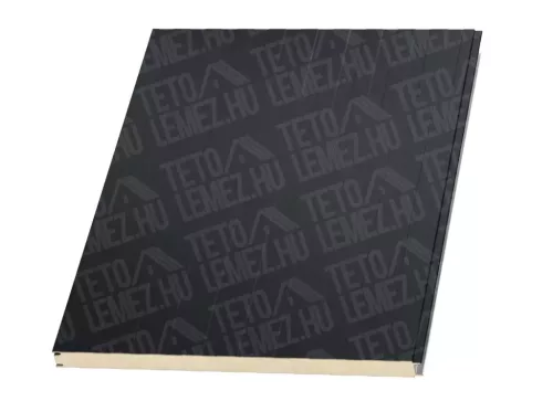 10 cm Fal szendvicspanel, kőzetgyapot töltéssel, látszó rögzítéssel, RAL 7016 (antracit szürke)