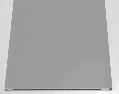 Laposszegő elem RAL 9006 fényes (ezüstmetál), Hossz: 2000 mm