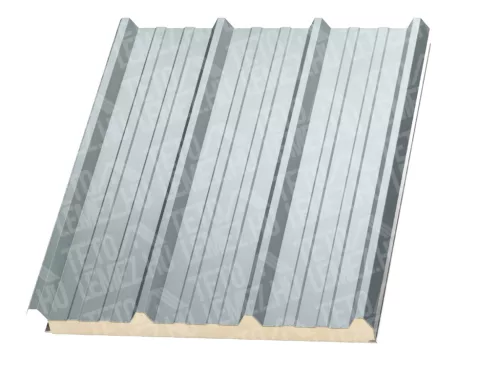 15 cm Tető szendvicspanel,  RAL 7035 (világos szürke)