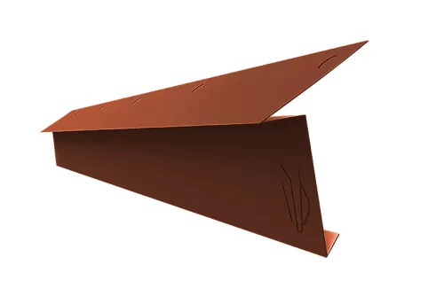 Indító ereszszegély UTK750 matt (téglavörös), Hossz: 2000 mm