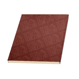   15 cm Fal szendvicspanel, látszó rögzítéssel, RAL 3009 (bordó)