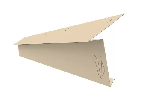 Indító ereszszegély RAL 1015 fényes (bézs), Hossz: 2000 mm