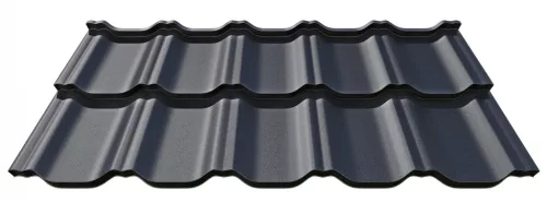 ZET ROOF látszó rögzítésű moduláris cserepeslemez, UTK23 matt (galamb szürke) 0,5mm vastag