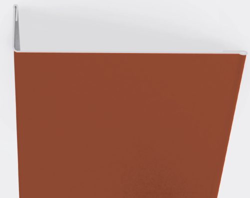 Aszimmetrikus sarokelem RAL 8004 fényes (téglavörös), Hossz: 2000 mm