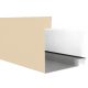 Szendvicspanel saroktakaró elem RAL 1015 fényes (bézs), Hossz: 2000 mm