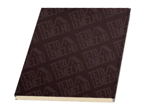 20 cm Fal szendvicspanel, látszó rögzítéssel, RAL 8017 (csokibarna)
