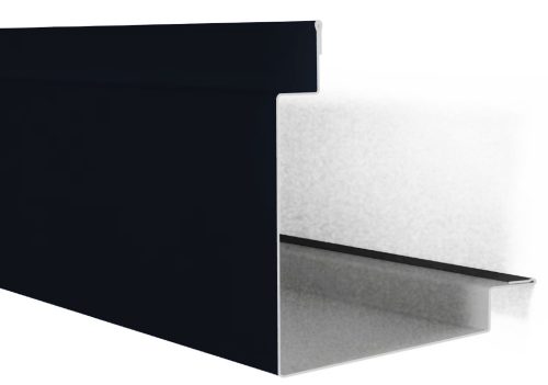Szendvicspanel saroktakaró elem RAL 9005 matt (fekete), Hossz: 2000 mm