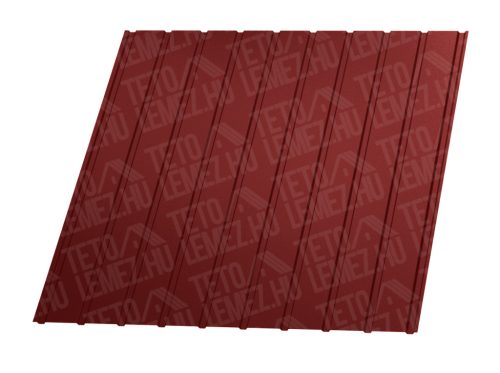 T8 trapézlemez, RAL 3011 fényes (meggypiros) - vtg.: 0,50mm