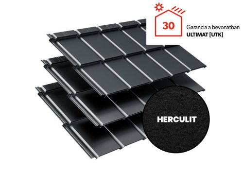 IZI LOOK rejtett rögzítésű moduláris cserepeslemez, UTK24 matt (antracit szürke) 0,5mm vastag