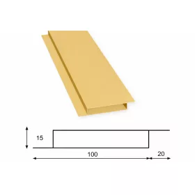 Simetra kerítéselem - RAL 1002 fényes (gabona sárga)