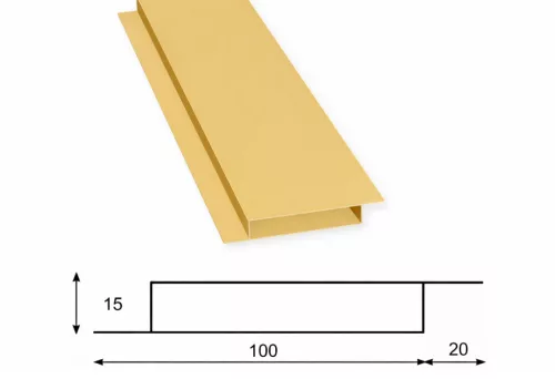 Simetra kerítéselem - RAL 1002 fényes (gabona sárga)