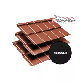   IZI ROOF látszó rögzítésű moduláris cserepeslemez, HC8004 matt (téglavörös) 0,5mm vastag
