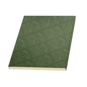   4 cm Fal szendvicspanel, látszó rögzítéssel, RAL 6011 (világoszöld)