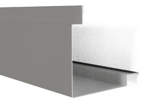 Szendvicspanel saroktakaró elem RAL 9007 fényes (grafitmetál), Hossz: 2000 mm