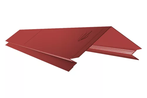 Kiszellőztetett gerincelem Lambda lemezhez RAL 3000 fényes (tűzpiros), Hossz: 1.000 mm