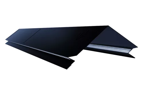 Kiszellőztetett gerincelem Lambda lemezhez UTK33 matt (fekete), Hossz: 1.000 mm