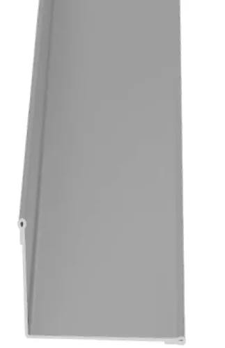 Belső sarokelem RAL 9006 fényes (ezüstmetál), Hossz: 2000 mm