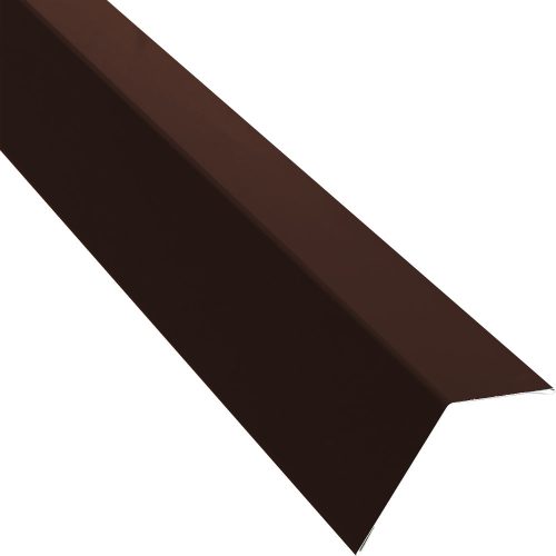 Féltető lezáró szegély RAL 8017 matt (csokibarna), Hossz: 2000 mm