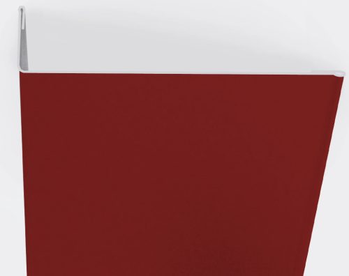 Aszimmetrikus sarokelem RAL 3011 fényes (meggypiros), Hossz: 2000 mm