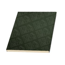   6 cm Fal szendvicspanel, látszó rögzítéssel, RAL 6020 (katonai zöld)