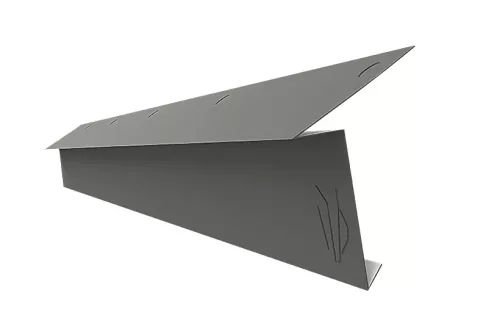 Indító ereszszegély RAL 9007 fényes (grafitmetál), Hossz: 2000 mm