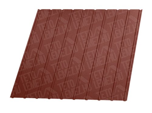 T8 trapézlemez, RAL 3009 matt (bordó) - vtg.: 0,45mm