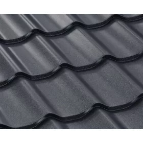   ALFA RETRO cserepeslemez, TK 24 matt (antracit szürke) 0,5mm vastag