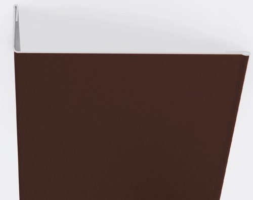 Aszimmetrikus sarokelem RAL 8017 fényes (csokibarna), Hossz: 2000 mm