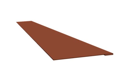 Toldó elem Lambda lemezhez UTK750 matt (téglavörös), Hossz: 500 mm