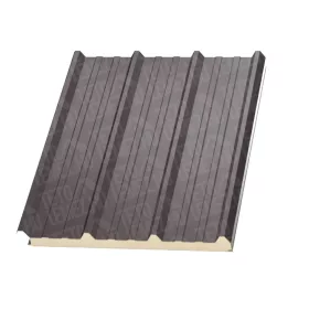   10 cm Tető szendvicspanel, kőzetgyapot töltéssel, RAL 9007 (grafitmetál)