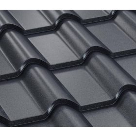   OMEGA RETRO cserepeslemez, TK 24 matt (antracit szürke) 0,5mm vastag