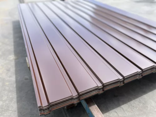 T7 trapézlemez, RAL 8017 (csokibarna) - vtg.: 0,5mm SAJÁT GYÁRTÁS