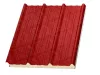 10 cm Tető szendvicspanel, kőzetgyapot töltéssel, RAL 3000 (tűzpiros)