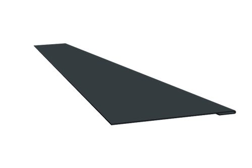 Toldó elem Lambda lemezhez UTK24 matt (antracit szürke), Hossz: 500 mm