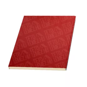   15 cm Fal szendvicspanel, látszó rögzítéssel, RAL 3000 (tűzpiros)