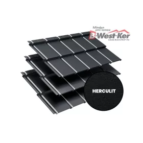  IZI ROOF látszó rögzítésű moduláris cserepeslemez, HC7016 matt (antracit szürke) 0,5mm vastag