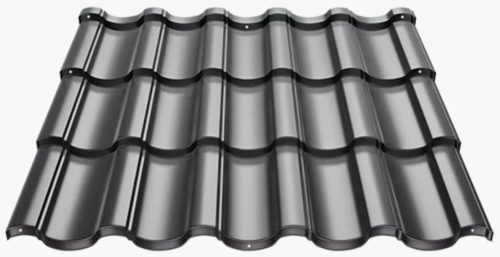 STIGMA cserepeslemez, UTK 24 matt (antracit szürke) 0,5mm vastag