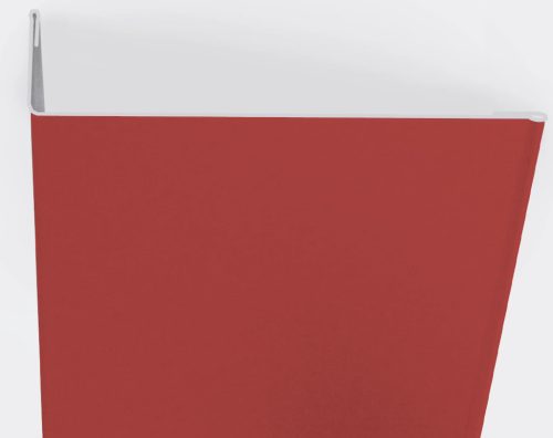Aszimmetrikus sarokelem RAL 3000 fényes (tűzpiros), Hossz: 2000 mm