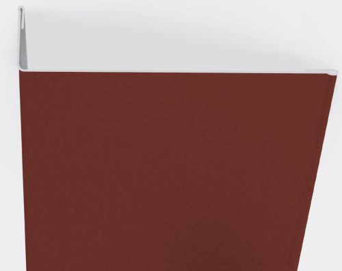 Aszimmetrikus sarokelem RAL 3009 fényes (bordó), Hossz: 2000 mm