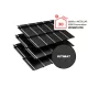 IZI ROOF látszó rögzítésű moduláris cserepeslemez, UTK33 matt (fekete) 0,5mm vastag