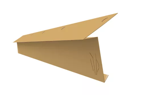 Indító ereszszegély RAL 1002 fényes (gabona sárga), Hossz: 2000 mm